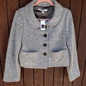🌟NWT🌟 Allegory Grey Tweed Cropped Coat